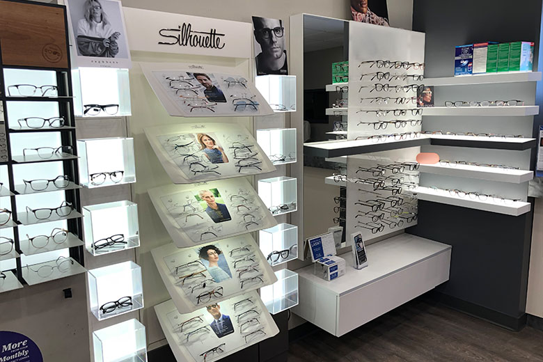 Eyeglasses clinic display